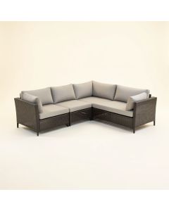 Joakim 76 '' Wide Outdoor Patio Sectional With Cushion (synthetic illustration; no displayed measurements)