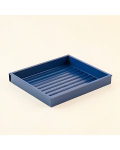 Birch Crossing Empty Under-Desk Cable Tray - Blue (synthetic illustration; no displayed measurements)