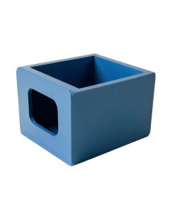 Olive Edge Empty Furniture-Style Litter Enclosure - Blue