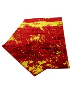 Brooksville Abstract Red/Yellow Rug (synthetic illustration; no displayed measurements)