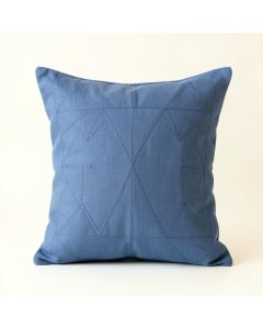 Moss Crest Filled Accent Pillow - Blue (synthetic illustration; no displayed measurements)