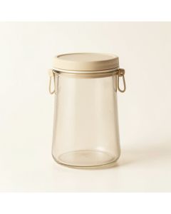 Fern Crossing Storage Canister With Lid - Beige (synthetic illustration; no displayed measurements)