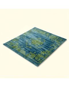 Laguerre Hooked Wool Blue/Green Area Rug (synthetic illustration; no displayed measurements)