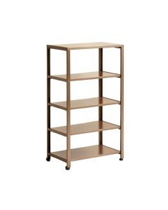 4-Tier Foldable Bookshelf (synthetic illustration; no displayed measurements)