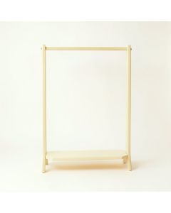 Meadow Crest Empty Garment Rack - Ivory (synthetic illustration; no displayed measurements)