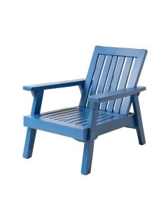 Hazel Branch Outdoor Lounge Chair - Blue (synthetic illustration; no displayed measurements)