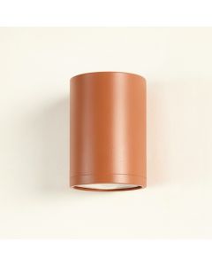 Bay Canyon Wall Sconce Mounted On A Plain Wall - Terracotta (synthetic illustration; no displayed measurements)