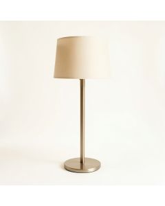 Brook Canyon Floor Lamp With A Plain Fabric Shade - Beige (synthetic illustration; no displayed measurements)