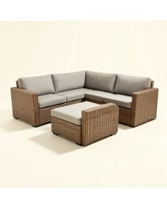 Merlyn 8 Piece Rattan Sectional Seating Group With Cushions (synthetic illustration; no displayed measurements)
