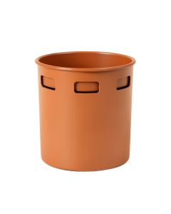 Oak Bridge Closed Garden Compost Bin - Terracotta (synthetic illustration; no displayed measurements)
