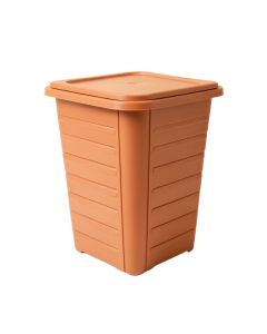 Oak Branch Closed Garden Compost Bin - Terracotta (synthetic illustration; no displayed measurements)