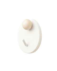 Field Bridge Wall-Mounted Robe Hook - White (synthetic illustration; no displayed measurements)