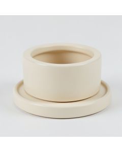 Rowan Bend Empty Candle Holder - Ivory (synthetic illustration; no displayed measurements)