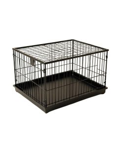 Brook Bluff Empty Furniture-Style Pet Crate - Black