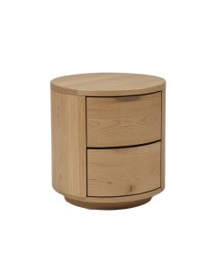 Mirefield Cylindrical Two-Drawer Nightstand