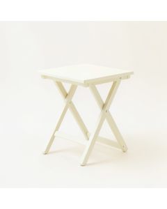 Laurel Crest Compact Balcony Table - Ivory (synthetic illustration; no displayed measurements)
