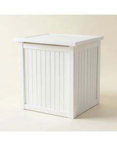 Linden Bluff Closed Outdoor Storage Box - White (synthetic illustration; no displayed measurements)