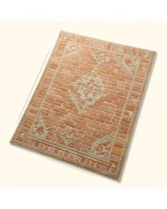 Jules Oriental Lagoon/Brick Area Rug (synthetic illustration; no displayed measurements)