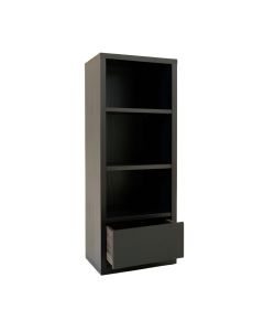 Reed Crest Narrow Cubby Tower - Black (synthetic illustration; no displayed measurements)