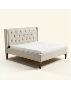 Kristiansand Queen Tufted Upholstered Low Profile Standard Bed (synthetic illustration; no displayed measurements)