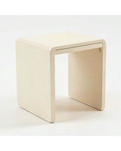 Rowan Bend Side Table - Cream (synthetic illustration; no displayed measurements)