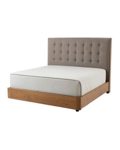 Mazin Queen Tufted Upholstered Low Profile Standard Bed