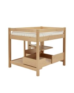 Ayres Twin Loft Bed With Drawers And Shelves
