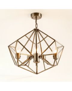 Gaen 3 - Light Lantern Geometric Chandelier (synthetic illustration; no displayed measurements)