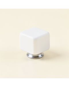 Holly Crossing Cabinet Knob Without Packaging - White (synthetic illustration; no displayed measurements)