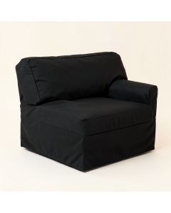 Contrast Denim Furniture Box Cushion Loveseat Slipcover (synthetic illustration; no displayed measurements)