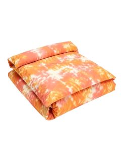 Tangerine Tie Dye By Laura Trevey Lightweight Duvet Cover (synthetic illustration; no displayed measurements)