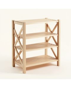 Sage Crest Empty Seed-Starting Shelving Unit Without Lights - Beige (synthetic illustration; no displayed measurements)