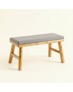Stone Arc Indoor Bench - Gray (synthetic illustration; no displayed measurements)
