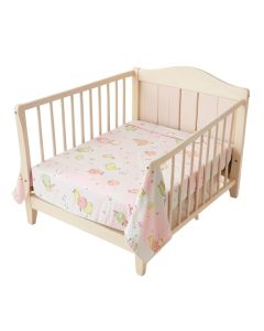 Donaway Happy Enchanted Birds 5 Piece Baby Girl Nursery Crib Bedding Set