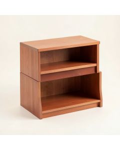 Slate Arc Desktop Shelving Unit (synthetic illustration; no displayed measurements)