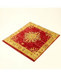 Kirssy Abstract Power Loom Red/Yellow Area Rug (synthetic illustration; no displayed measurements)