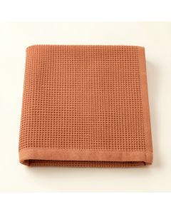 Field Bend Bath Towel - Terracotta (synthetic illustration; no displayed measurements)
