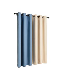 Bodwar Max Solid Blackout Thermal Grommet Single Curtain Panel