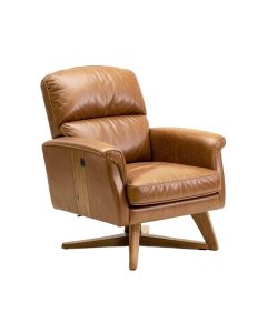 Tinney 40 '' Wide Top Grain Leather Club Chair (synthetic illustration; no displayed measurements)