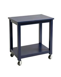 Willow Branch Empty Rolling Workshop Cart - Navy (synthetic illustration; no displayed measurements)