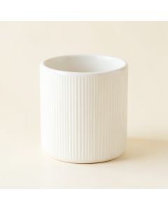 Harbor Canyon Empty Candle Holder - White (synthetic illustration; no displayed measurements)