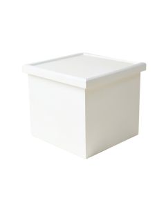 Wren Bend Closed Outdoor Storage Box - White