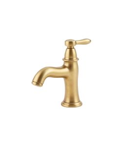 Off Center Brass Faucet (synthetic illustration; no displayed measurements)