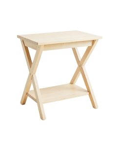 Birch Edge Side Table - Ivory (synthetic illustration; no displayed measurements)