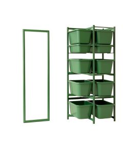 Olive Bluff Empty Vertical Garden Frame - Green
