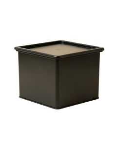 Meadow Bridge Closed Outdoor Storage Box - Black (synthetic illustration; no displayed measurements)