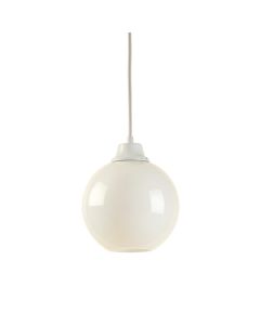 Elm Branch Pendant Light Suspended From One Plain Cable - White (synthetic illustration; no displayed measurements)