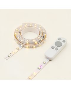 5M 5050 Rgb Smd Led Waterproof Flexible Strip 300 Leds + 44 Key Ir Remote (synthetic illustration; no displayed measurements)