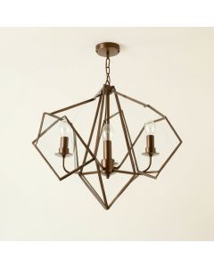 Rithland 4 - Light Lantern Geometric Chandelier (synthetic illustration; no displayed measurements)