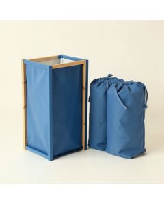 Laurel Canyon Laundry Sorting Station With Plain Removable Bags - Blue (synthetic illustration; no displayed measurements)